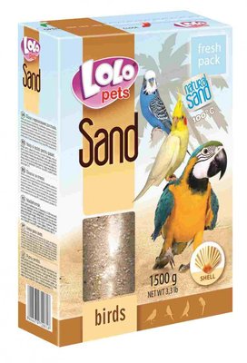 Пісок для птахів з черепашками Lolo Pets 45209 фото