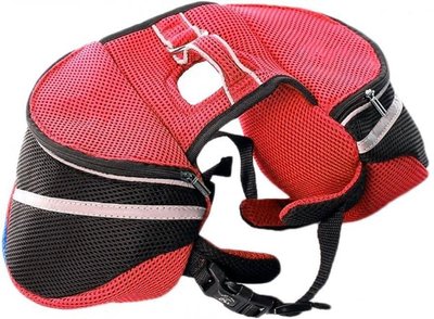 Походная сумка-рюкзачок для собак ХS 30-40см Красная 59140 фото