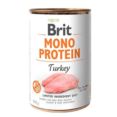 Brit Mono Protein Dog з індичкою 400г 38136 фото