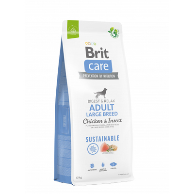 Brit Care Dog Sustainable Adult Large Breed Chicken & Insect з куркою та комахами, 12 кг 3033034 фото