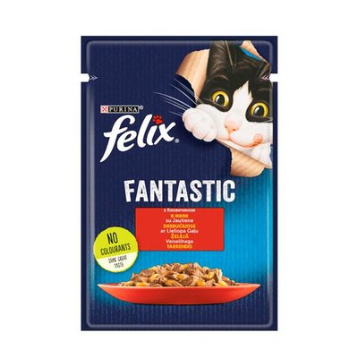 Felix (Феликс)-ДУО консервы для кошек говядина в ЖЕЛЕ Алюпуч 85 г 28102 фото