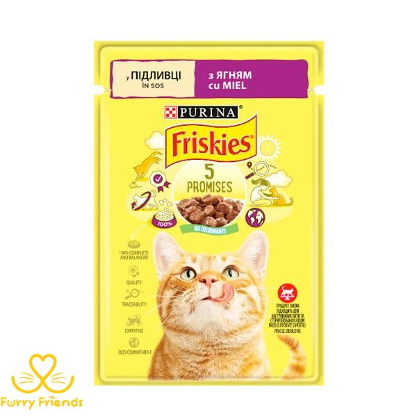 Friskies консерва для кошек с ягненком в подливке, 85 г 56830 фото