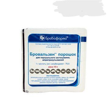 Бровальзен порошок 7,5% антигельминтик 10 г 23659 фото