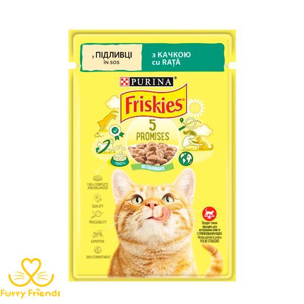 Friskies консерва для кошек с уткой в подливке, 85 г 56832 фото