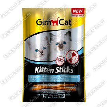 Gimpet Sticks лакомые палочки для котят с индейкой и кальцием 9г 35035 фото