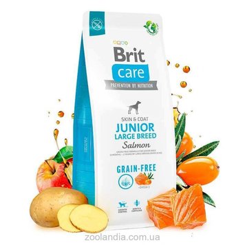 Brit Care L GF Junior з лососем і картоплею для цуценят великих порід 12 кг 33902 фото