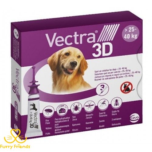 Вектра 3D инсектоакарицидные капли для собак 25,1-40,0 кг 28127 фото