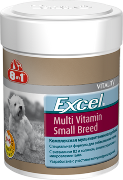 8 in 1 Multi Vitamin Small Breed мультивітаміни для дрібних собак, 70 таблеток 8 in 1 Multi Vitamin Small 12407 фото