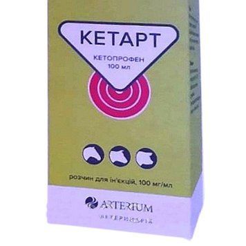 Кетарт 10% кетопрофен НСПВС аналог аинила, 100мл, Артеріум 54872 фото