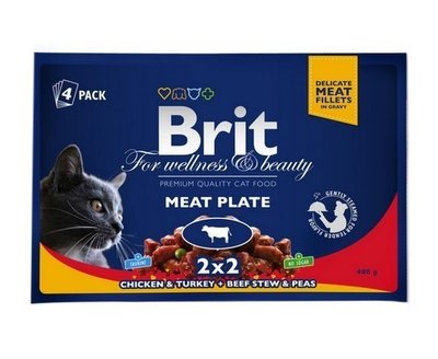 Brit Premium Cat pouch с мясом 400г 31651 фото