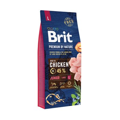 Brit L Premium Junior корм для цуценят 3 кг 62108 фото