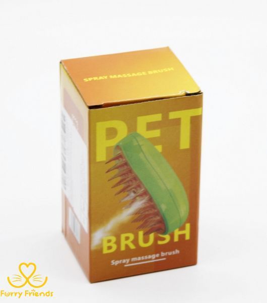 PetSpay Massage Brush Паровая щетка-массажер спрей 3в1 Салатово-Оранжевая 80283 фото