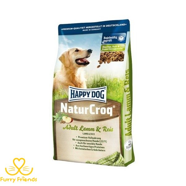 Happy dog корм Натур для собак крок ягненок с рисом, 4 кг 36701 фото