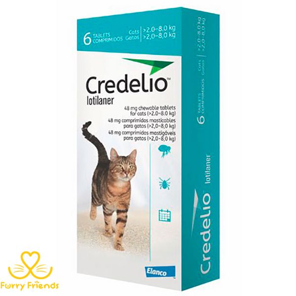 Credelio Cat by Elanco - Протипаразитарні жувальні таблетки Кределіо від бліх та кліщів для котів 2 - 8 кг 79449 фото