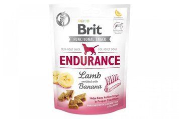 Ласощі Brit Care Ласощі для собак з ягням та бананом 150 г. 72024 фото