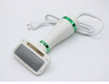 Pet Grooming Dryer WN 10 Фен расческа для шерсти 2в1 белый с зелеными вставками 78523 фото