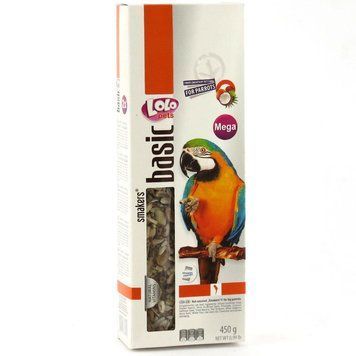 Lolo pets колосок c орехами и кокосом для больших попугаев 450 г 12134 фото