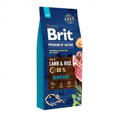 Brit Premium Sensitive Lamb Rice корм для собак с чувствительным пищеварением 3кг 62113 фото