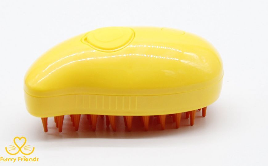 Pet Spray Massage Brush Паровая щетка-массажер спрей 3в1 Желто-Оранжевая 80282 фото