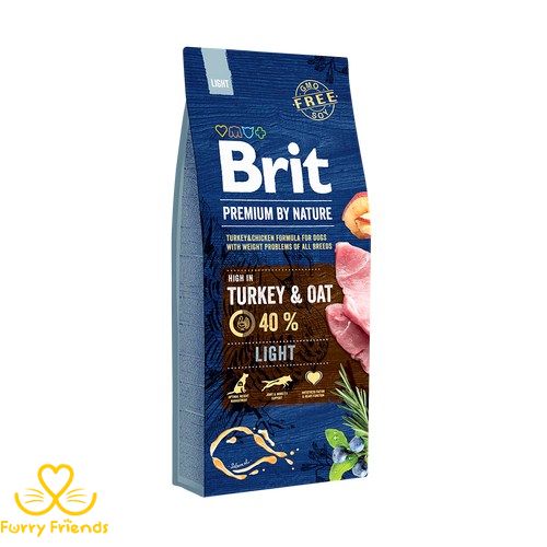 Сухой корм для собак Brit Premium Light с избыточным весом со вкусом индейки 15 кг 30330313 фото