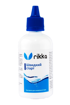 Швидкий старт для підготовки водопровідної води до акваріуму, Rikka 100 мл 29153 фото