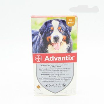 Адвантикс (Advantix) капли от блох и клещей для собак 40 - 60кг 38832 фото