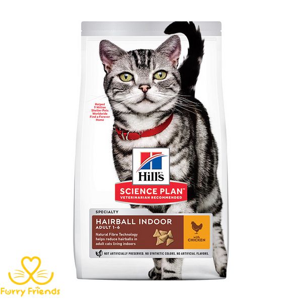 Hills SP Feline Adult Hairball Indoor Chicken 1,5 кг 56522 фото