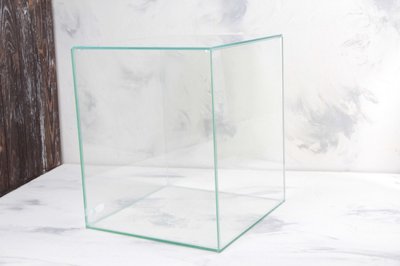 Акваріум для креветок скляний з кришкою 30х30х35 см 32 л 22878 фото