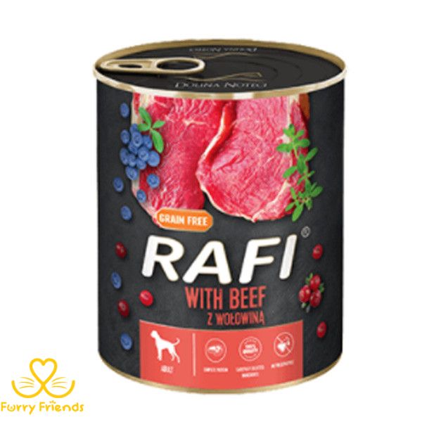 Dolina Noteci Rafi Консерви для собак (65) паштет яловичина , лохина, журавлина 304906 800г 58491 фото