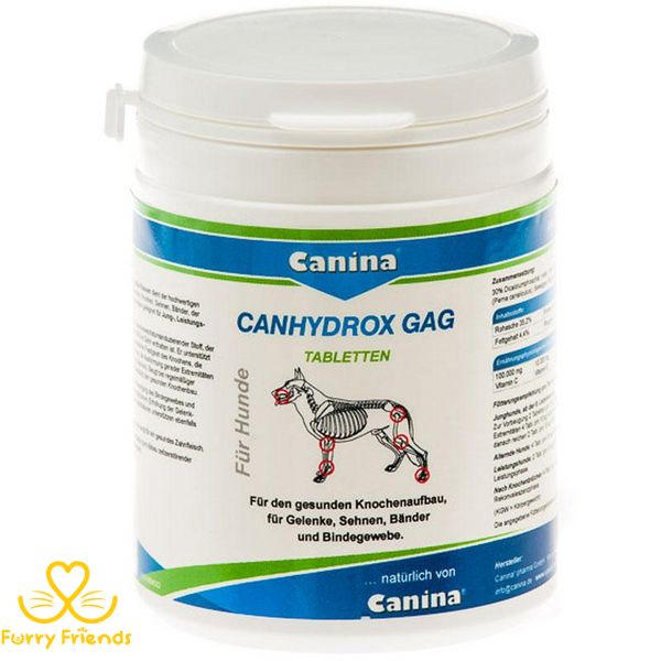 Canhydrox Petvital Gag витамины для формирования костей и суставов у собак, Сanina 1200 таблеток 2 кг 21732 фото