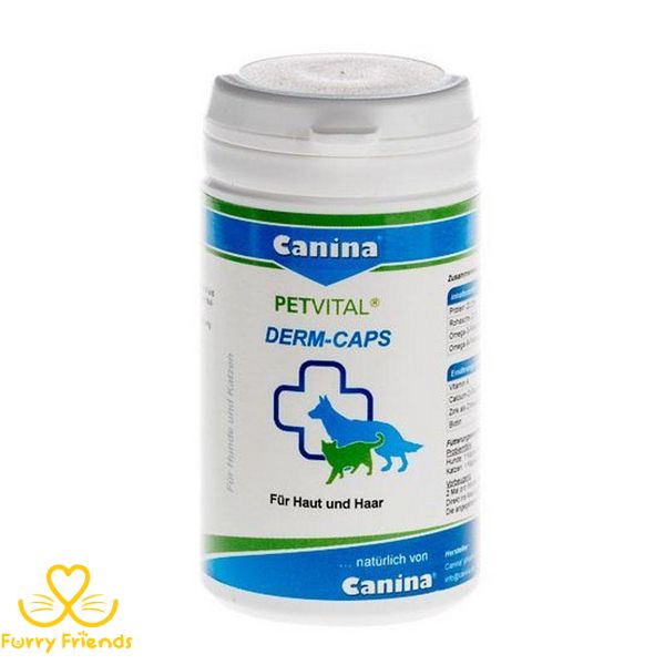 Petvital Derm Caps Canina (Дерм Капс) витамины при проблемах кожи и шерсти Petvital Derm Caps Canina 702121 53109 фото