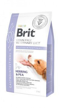 Brit Dog Gastrointstinal VetDiets сухой корм для собак при нарушениях пищеварения с лососем, горохом и гречкой 2 кг 55619 фото