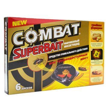 Пастка від тарганів Combat, 6 дисків 59131 фото