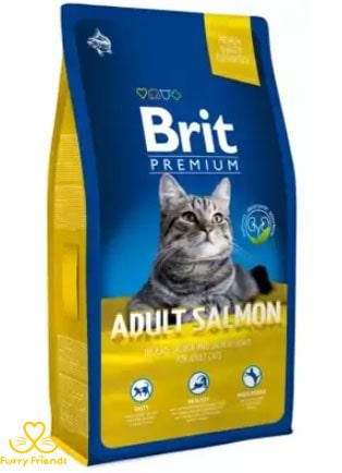Brit Premium Cat Adult Salmon з лососем 8 кг 30260 фото