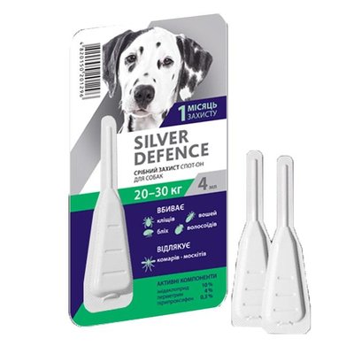 Капли Silver Defence инсектоакарицидный препарат 20-30 кг 33985 фото