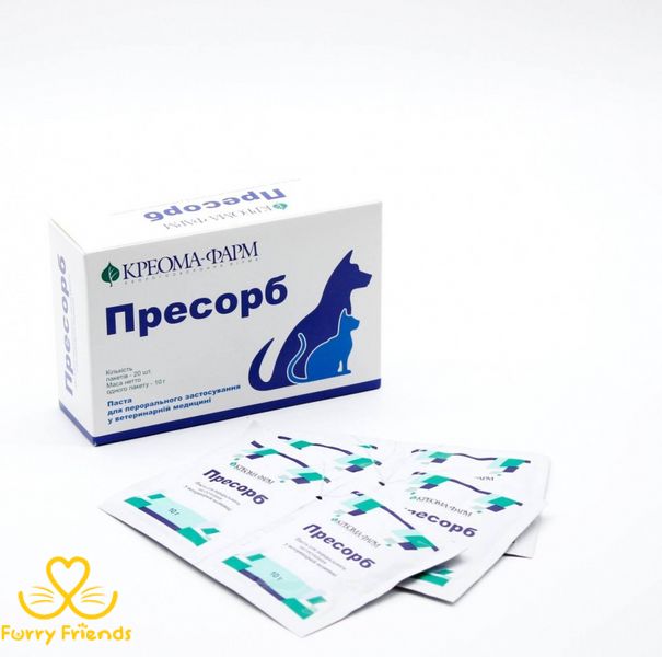 Пресорб гідрогель метил кремнієвої кислоти, 20 пакетиків по 10 г 1 шт. 38189 фото