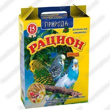Корм Мультивитамин + Йод для волнистых попугаев Сузирье 1,5кг 21407 фото