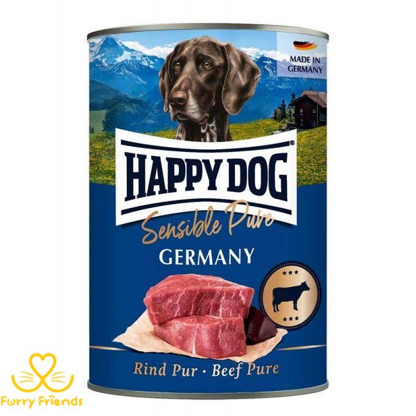 Happy Dog Sens Pure Rind Вологий корм для собак з яловичиною 800г 68267 фото