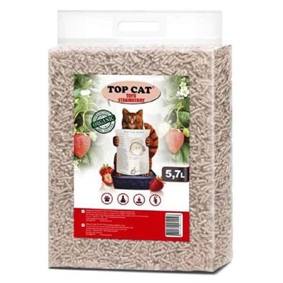 Top Cat Tofu соєвий наповнювач з ароматом полуниці 5,7 л 68142 фото