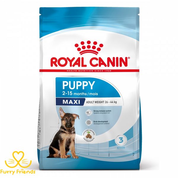 Royal Canin Maxi Puppy сухой корм для щенков крупных пород с 2 до 15 месяцев 15 кг 37743 фото