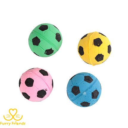 Мяч зефирный футбольный 5шт4,5см Упаковка Для гольфа 13400 фото