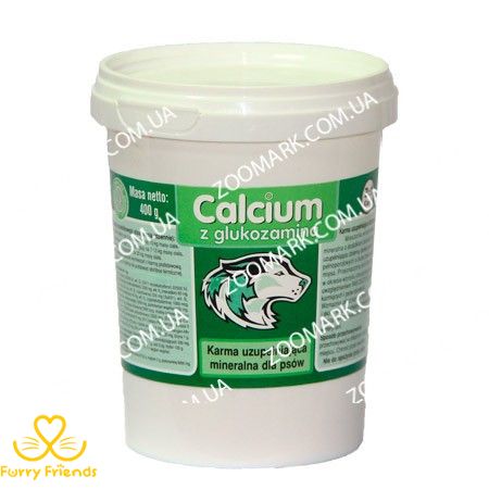 Calcium добавка для великих собак Calcium 400 г 5128 фото