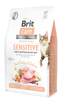 Brit Care Cat Sensitive Healthy Digestion Delicate Taste корм для вибагливих кішок 7кг 61869 фото