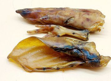 Нога свиная, лапка куриная, говяжье ухо лакомство для собак Микс XXL 64647 фото