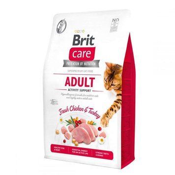 Brit Care Cat Grain-Free Adult Activity Support сухой корм для кошек с высокой активностью 400г 62114 фото