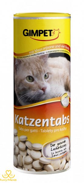 Gimpet Katzentabs витамины с сыром Маскарпоне и биотином Gimpet Katzentabs Витамины Джимпет с сыром 11217 фото