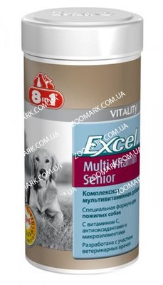 8 in 1 Multi Vitamin Senior мультивитамины для стареющих собак, 70 таблеток 8 in 1 Multi Vitamin Senior 99191 фото
