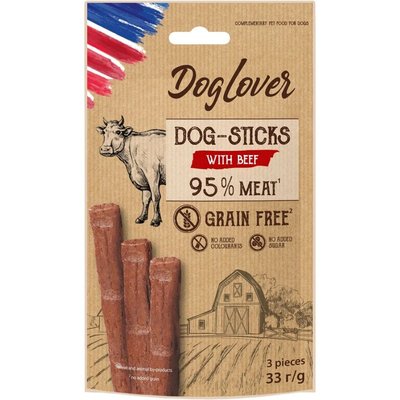 Ласощі DogLover для собак з яловичиною 3 шт. 71689 фото