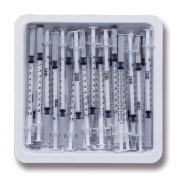 Шприц 1 мл BD allergy syringe tray 27g x 12 - 25 штук 62882 фото