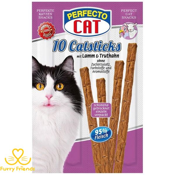 Палочки Perfecto Cat Catsticks индейка\ягненок 10шт 48527 фото